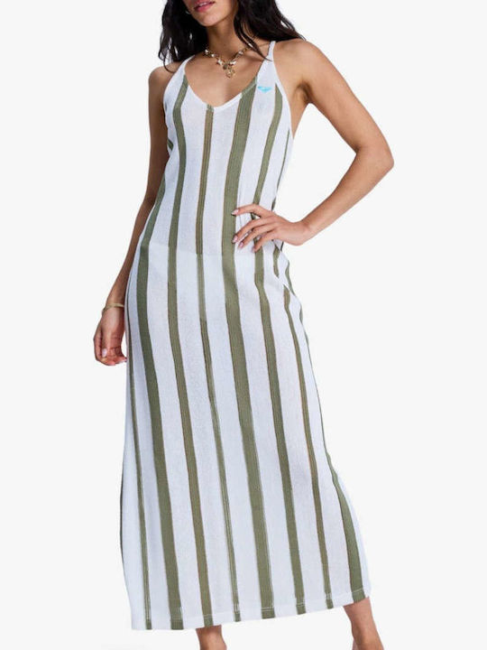 Summer Maxi Knitted Dress with Slit Nalu Sunset