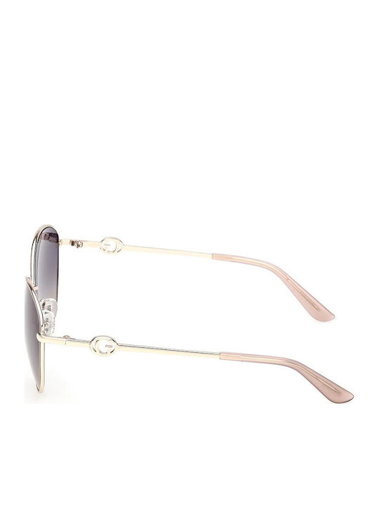 Guess Ochelari De Soare Pentru Femei Cu Ramă Metalică Aurie Și Lentile Aurii Degrade