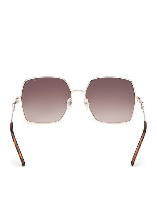 Guess Ochelari De Soare Pentru Femei Cu Ramă Metalică Aurie Și Lentile Aurii Degrade GU00285 32F