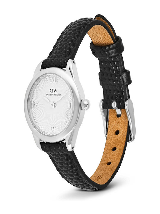 Daniel Wellington Ceas De Damă Cu Baterie Cu Curea Din Piele Argintie