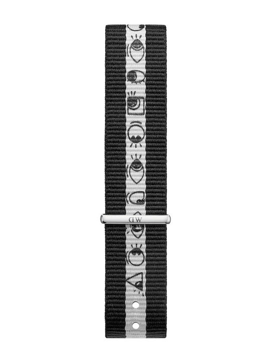Daniel Wellington Classic Ceas De Damă 40mm Cu Baterie Cu Curea Textilă Argintie
