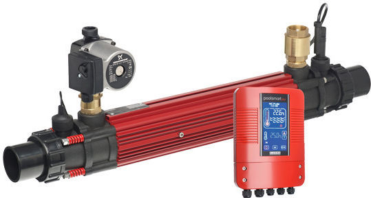 Heatsmart Coolsmart Plus Pool Smart Cooling Plus Touch Screen 1m Flow Switch 1m Temp Sensor & Grundfos Booster Pump 90w 220v 50/60hz