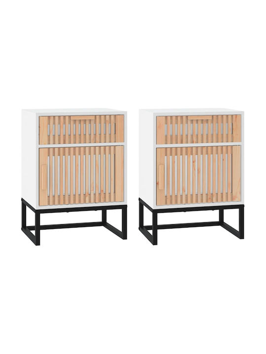 Noptiere Bej 2buc 40x30x55.5cm