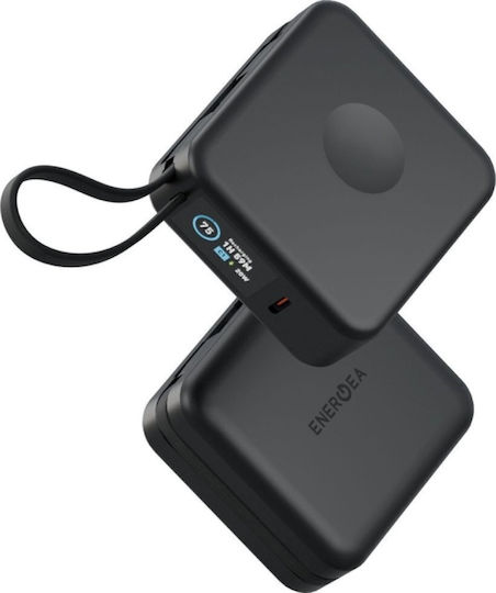 Energea Magpac Mini Plus 3C MagSafe Power Bank 10000mAh 20W με Θύρα USB-C Μαύρο
