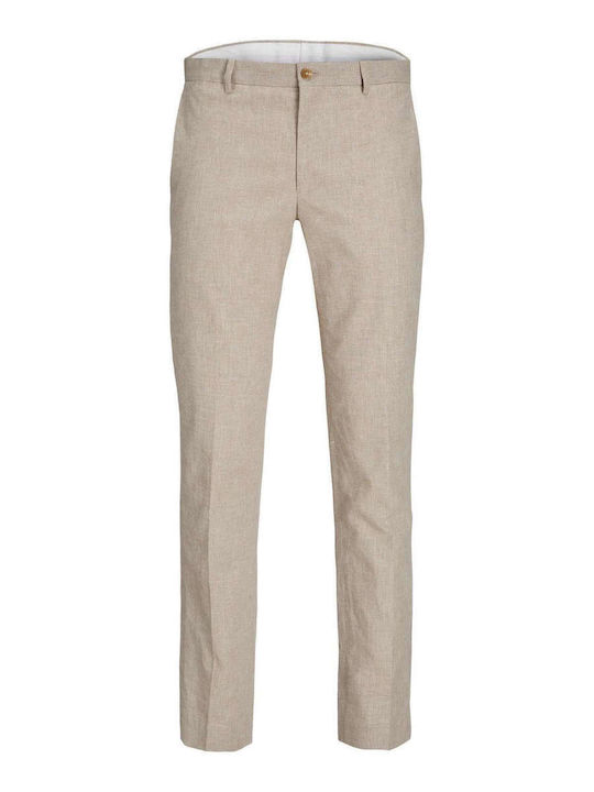 Riviera Chino Trousers In Slim Fit Petrified Oak