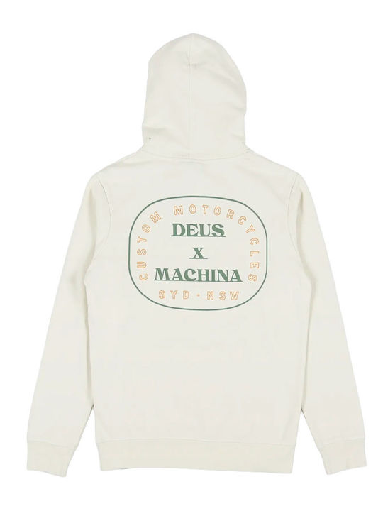 Men's Sweatshirt with Hood & Pockets Beige