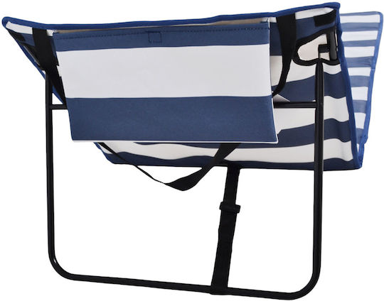 Ankor Beach Sunbed Blue Foldable