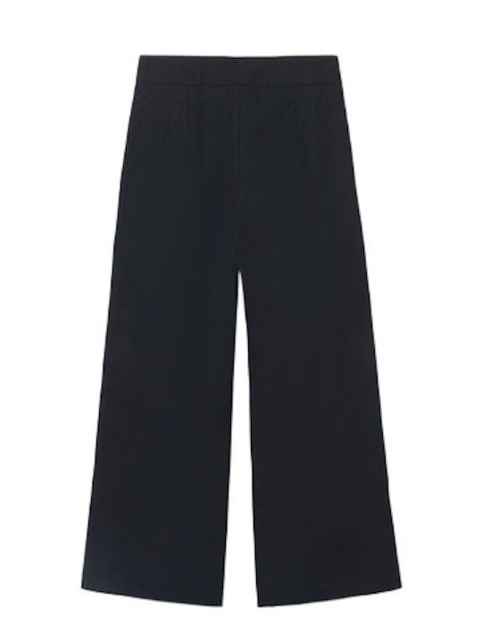 Mayoral Kids Linen Trousers Black