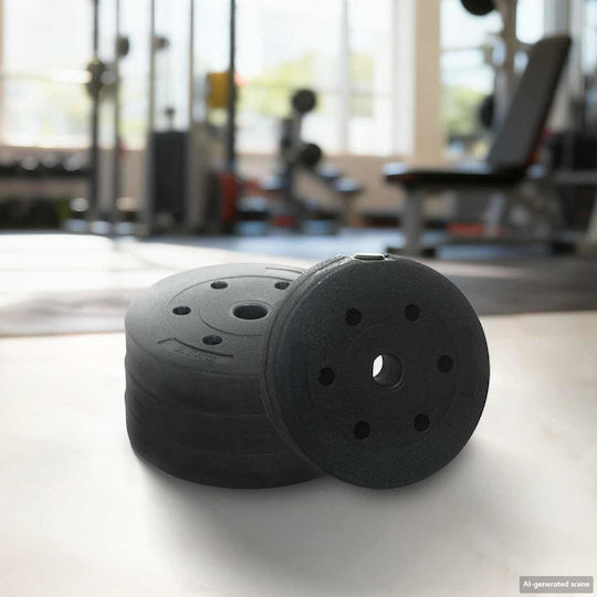 vidaXL Set de gantere cu bară, greutate totală 30kg
