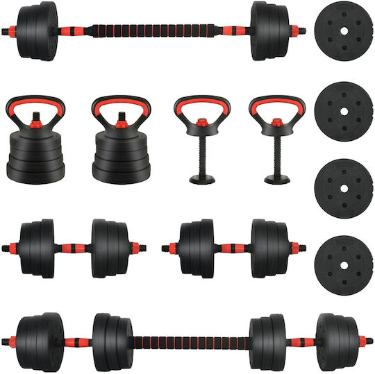 vidaXL Hantelset 1x 30kg