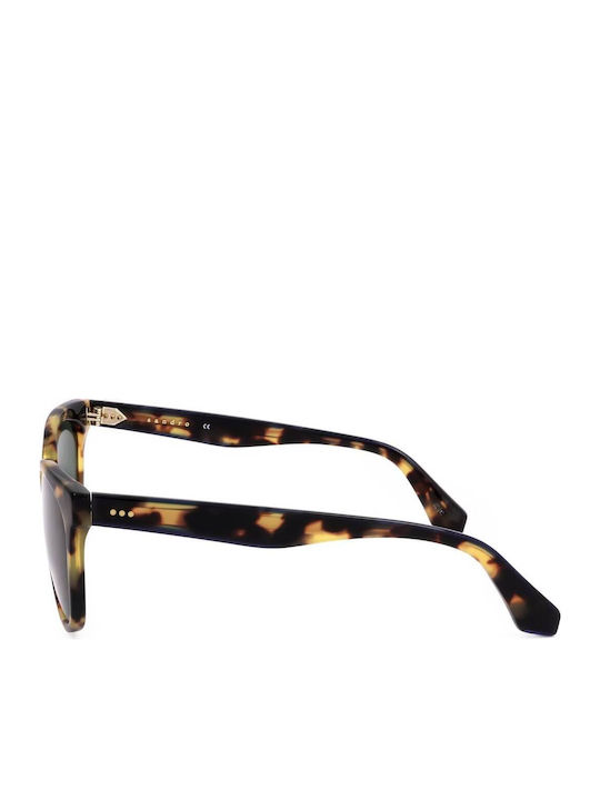 Sandro Unisex Γυαλιά Ηλίου με Καφέ Σκελετό και Πράσινο Φακό
