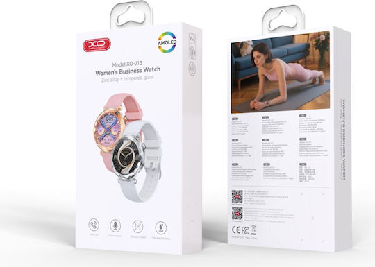 XO J13 Smartwatch mit Herzfrequenzsensoren (Rosa)