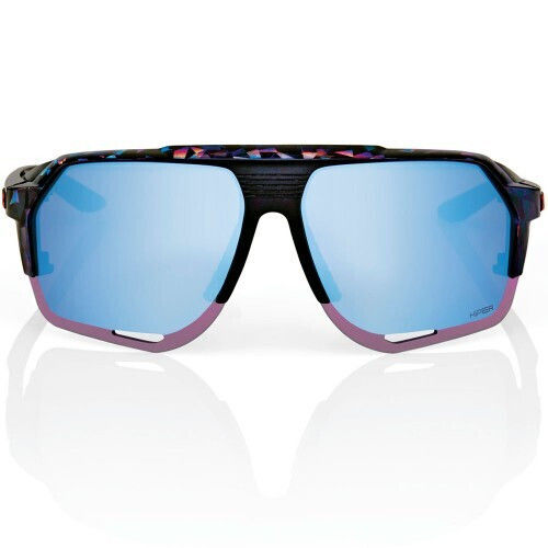 100% Cycling Glasses Norvik with Black Frame & Mirror Lenses