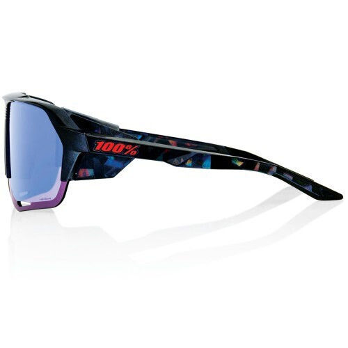100% Cycling Glasses Norvik with Black Frame & Mirror Lenses