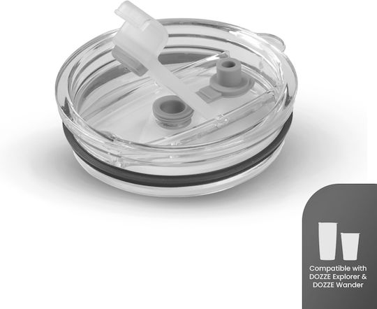 Dozze Tumbler Transparent Colour Lid