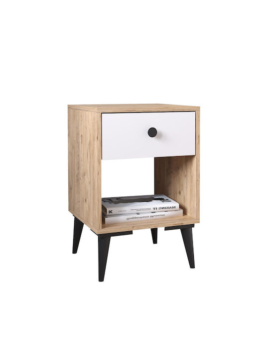 Amari Wooden Bedside Table 43x43x67.5cm