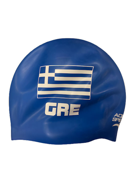 Σκουφάκι Κολύμβησης Aqua Speed Greek Flag Silicone Cap Blue 200-02 Μπλε Σκουφάκι Κολύμβησης Aqua Speed Greek Flag Silicone Cap Blue 200-02 Μπλε