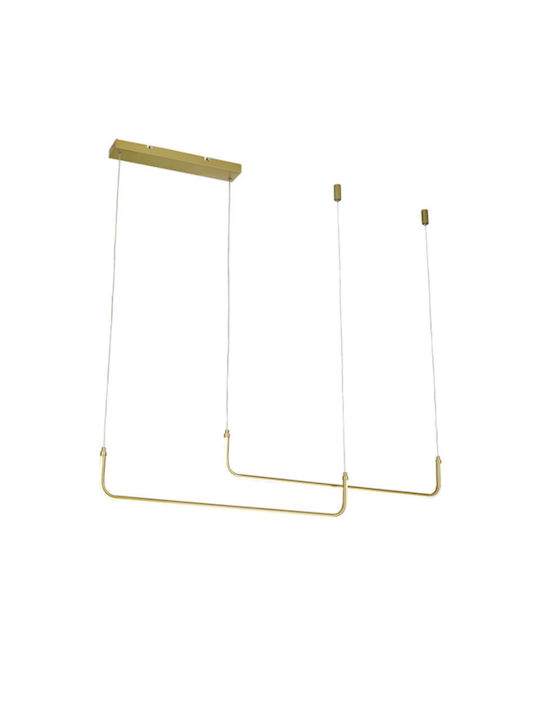 Atman Hängelampe Gold Schiene 120cm.