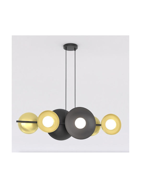 Emibig Volum Gold Ceiling Light for 6 G9 Bulbs