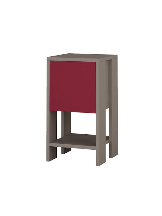 Комод Дървен Червен 30x30x55см