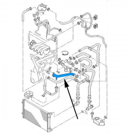 Kühlsystem Rohr Audi A3 Seat Leon Skoda Octavia I Volkswagen Bora I Golf IV 06a122481