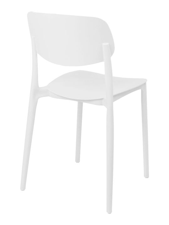 Outdoor Polypropylene Chair Berdian White 38x49x79cm