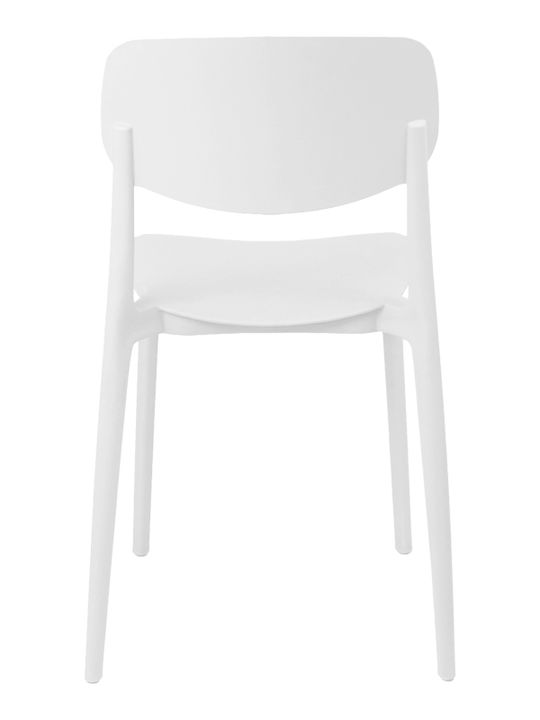Outdoor Polypropylene Chair Berdian White 38x49x79cm
