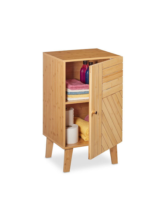 Nachttisch aus Bambus Braun 40x37x70cm