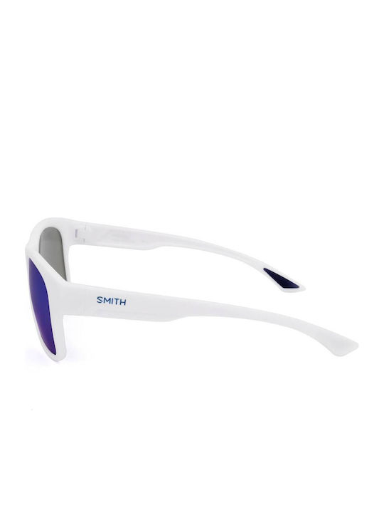 Smith Holiday Holiday Unisex Sunglasses With White Frame And Blue Lens