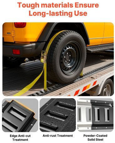 Vevor E-track Tie-down Rail Kit 4 Pack 0.6 M E Track Rails 20 Pcs Includes 2 Ratchet Straps & 4 O-rings & 4 Tie-offs D-ring & 2 Single Slots & 8 End Caps Fit Garages Vans Trailers