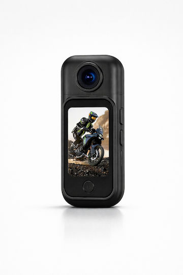ClipGo Pro 512GB Action Camera 4K Ultra HD με Οθόνη Αφής 1.47" Μαύρη