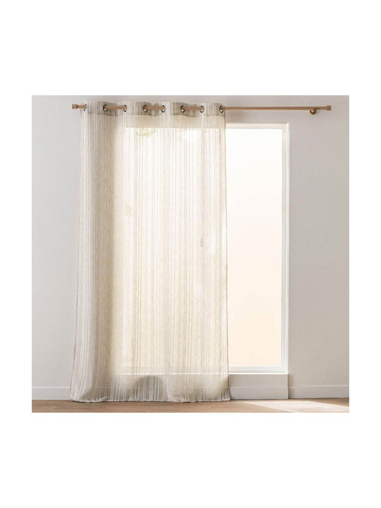 Vorhang mit Grommet Zaho Beiges 140x280cm