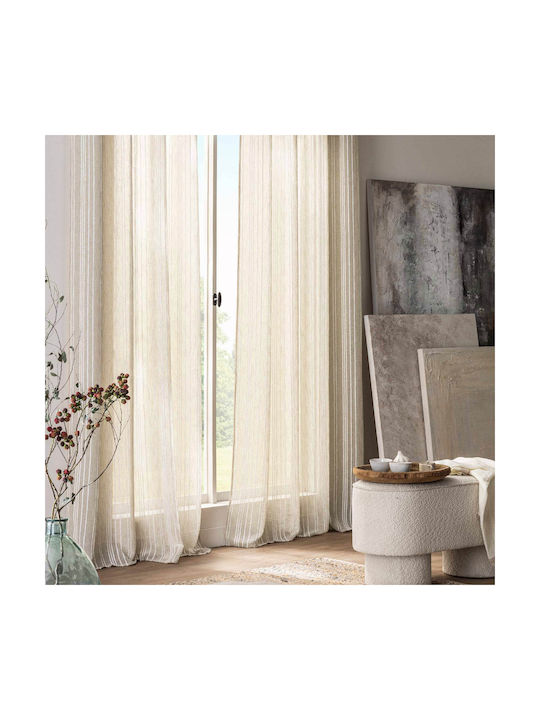 Vorhang mit Grommet Zaho Beiges 140x280cm