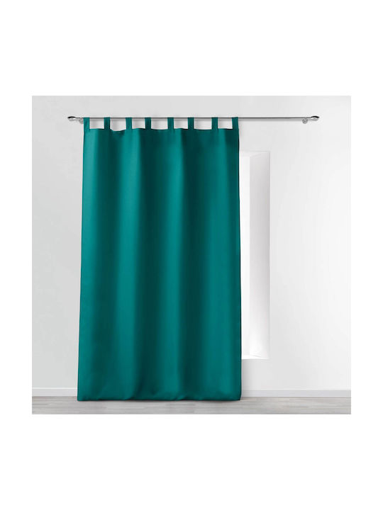 Κουρτίνα με Τιράντες Essentiel Blue Peacock 140x260εκ.