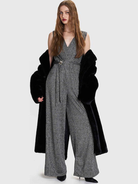 De Damă Fără mâneci Salopetă Grey