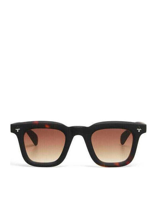 Okkia Firenze Unisex Sunglasses with Brown Tartaruga Frame and Brown Gradient Lenses OK068B3H-BR