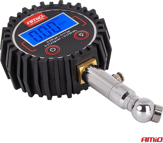 Amio Digital Tire Pressure Gauge 17 Bar Rotating Head & Bleed Valve 1pc 04464/am