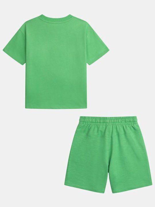Kids Set with Shorts Summer 2 Pieces Green