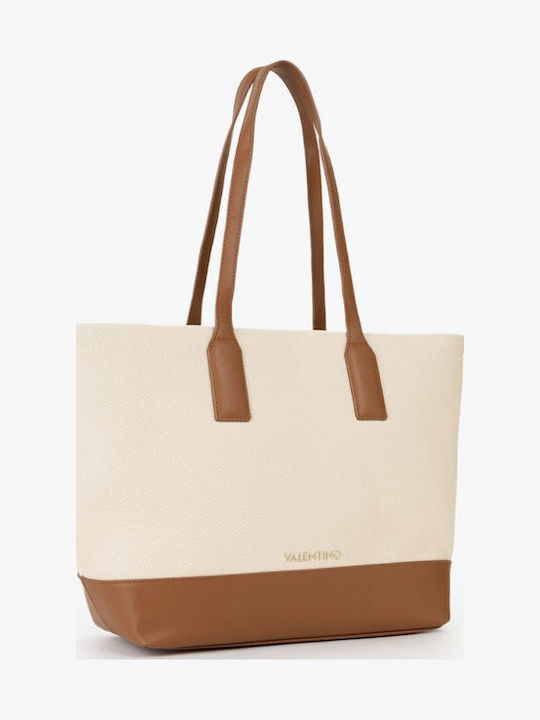 Fabric Women's Shopper Bag Beige