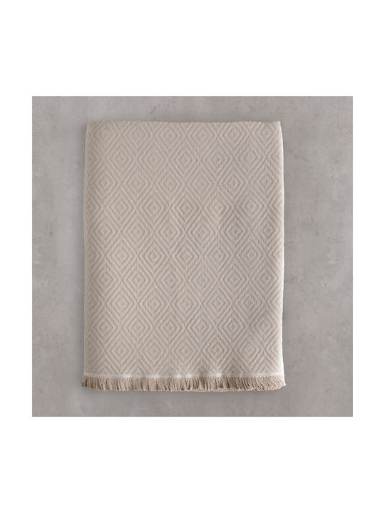 Rythmos Dekorativer Kissenbezug Elysse Beige-Grau 40x40cm