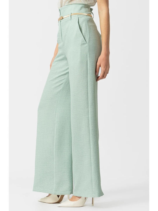 Damen Stoffhose Himmelblau