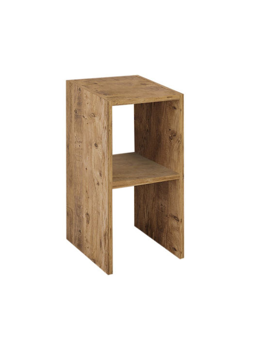 Bedside Table Deseo Wooden Beige 30x30x60cm
