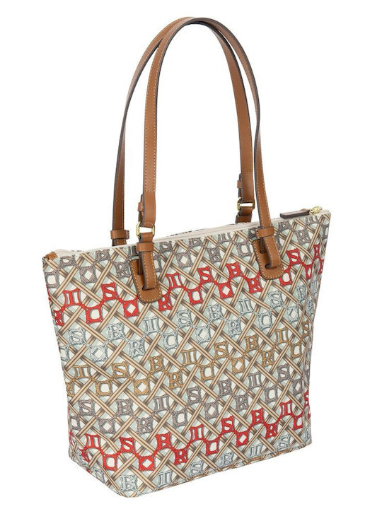 Gestrickte Damen Shopper Tasche Mehrfarbige