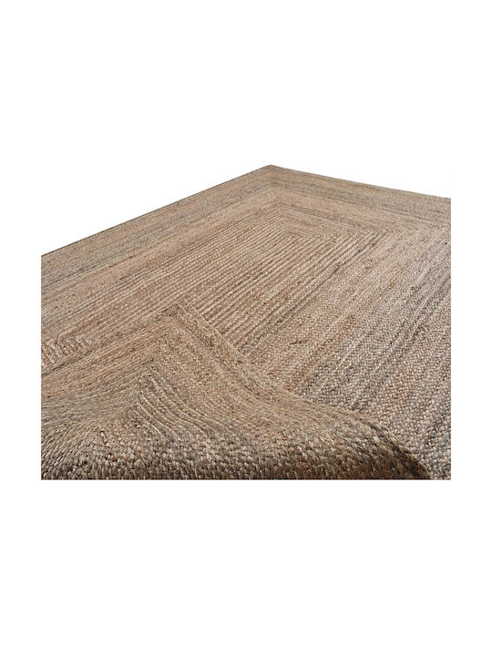 Covor Handmade Rectangular De Vară Din Iută Gri 200x290cm