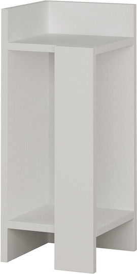 Elos Ξύλινο Λευκό 60x25x60cm AS0598