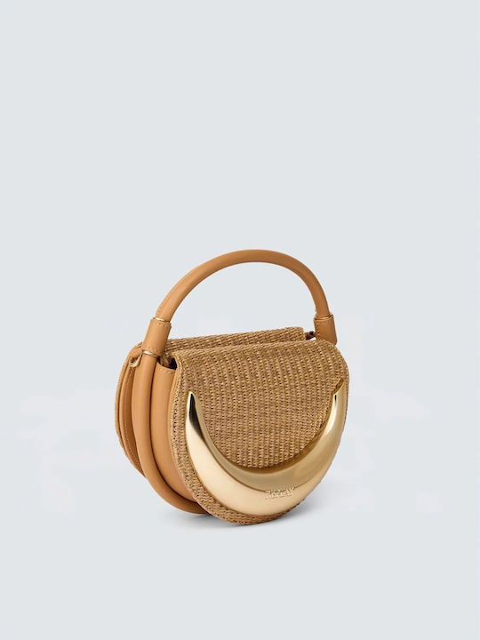 Straw Women's Shoulder Bag Tabac Brown