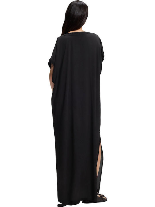 Boss Feminin Caftan de Plajă Black