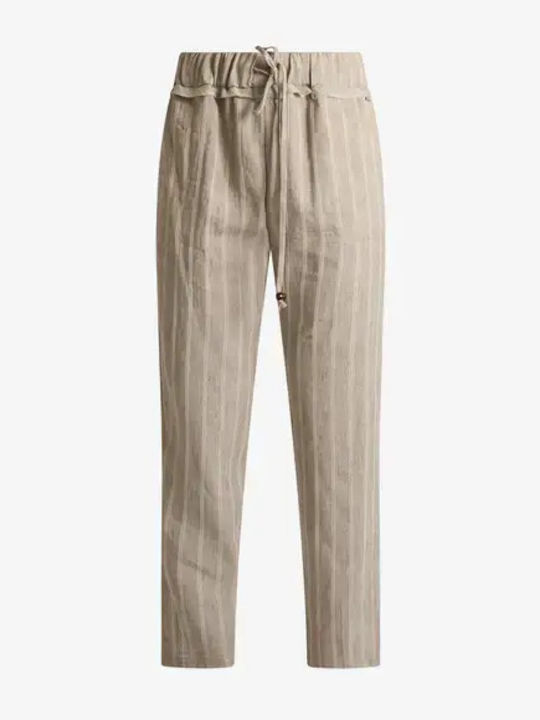 Damen Stoffhose Beige