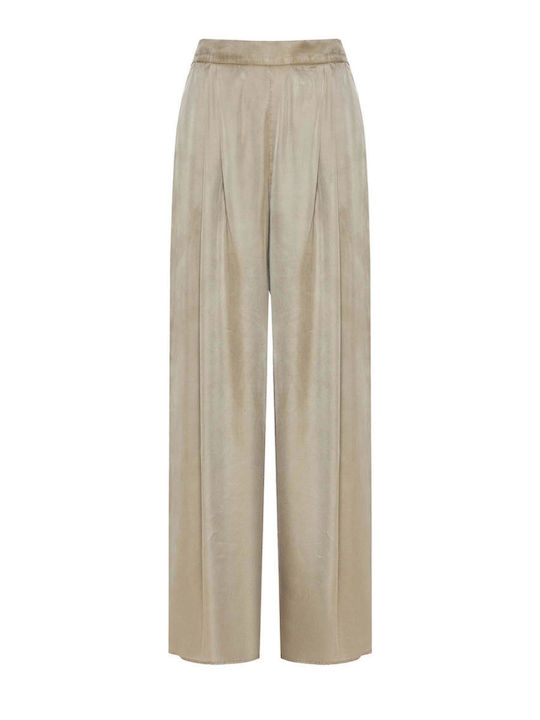 Damenhose in Breit Bein Stil Vintage Blau
