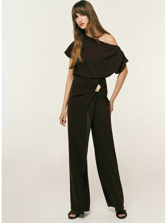 Women's Fabric Trousers in Regular Fit Black